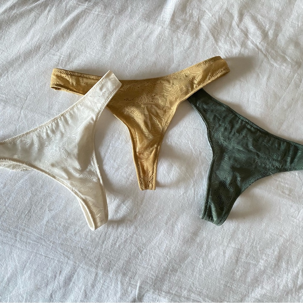 3 Pack Lace Floral Detail Underwear-NEVER WORN
